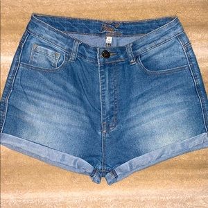 Denim shorts